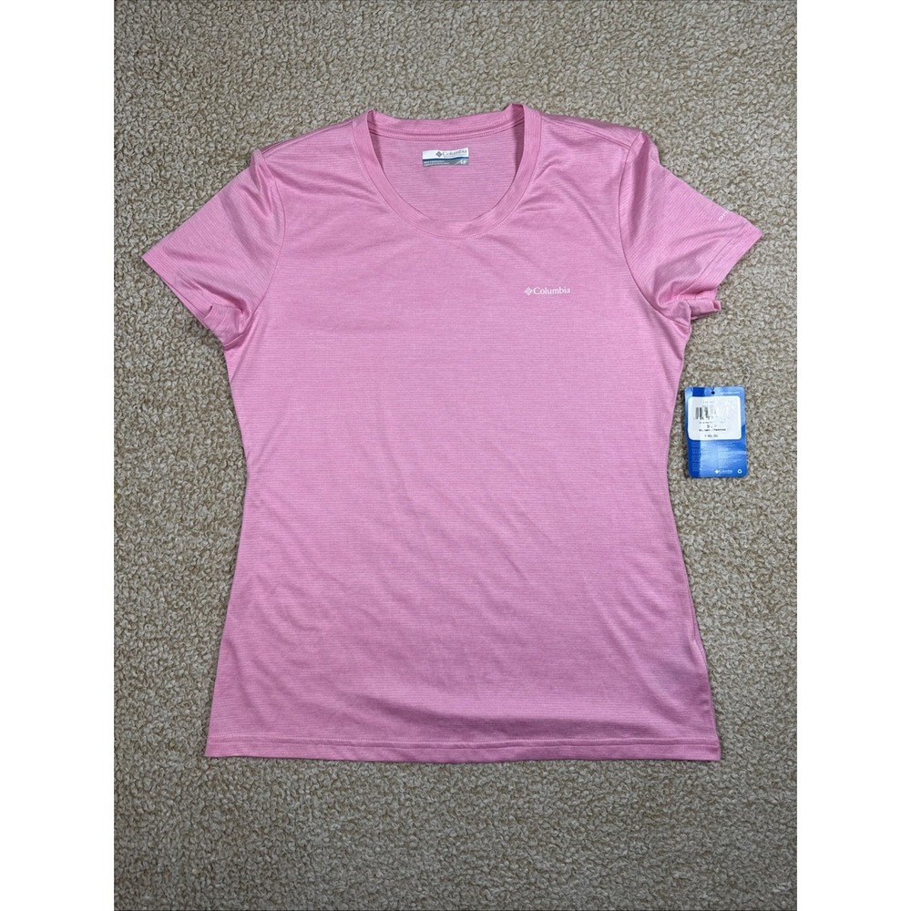 NWT Columbia Omni-Wick T-Shirt Women's Small Pink Short Sleeve $40 Retail
